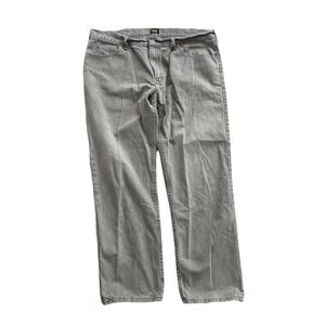 Lee Denim Jeans Tan Men's 40x30 Light Wash 100% Cotton Relaxed Fit